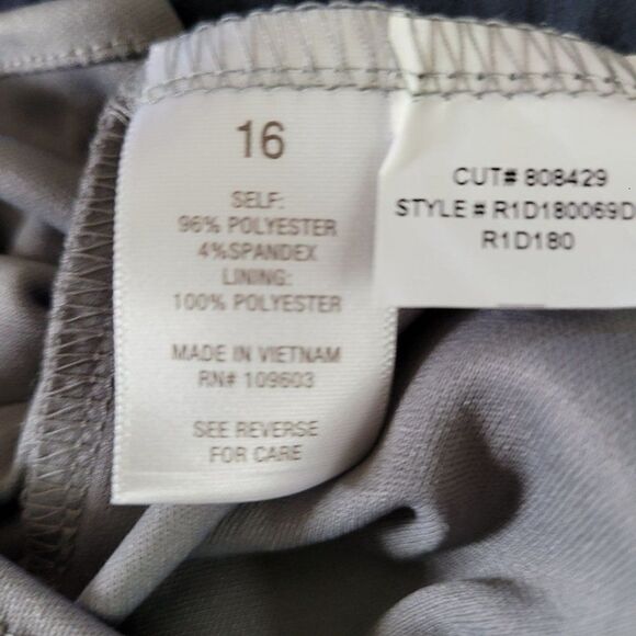 Womens Dressbarn Dress Whimsigothic Goblincore Witchcore Dark Scroll Print Sz 16 - Picture 4 of 8